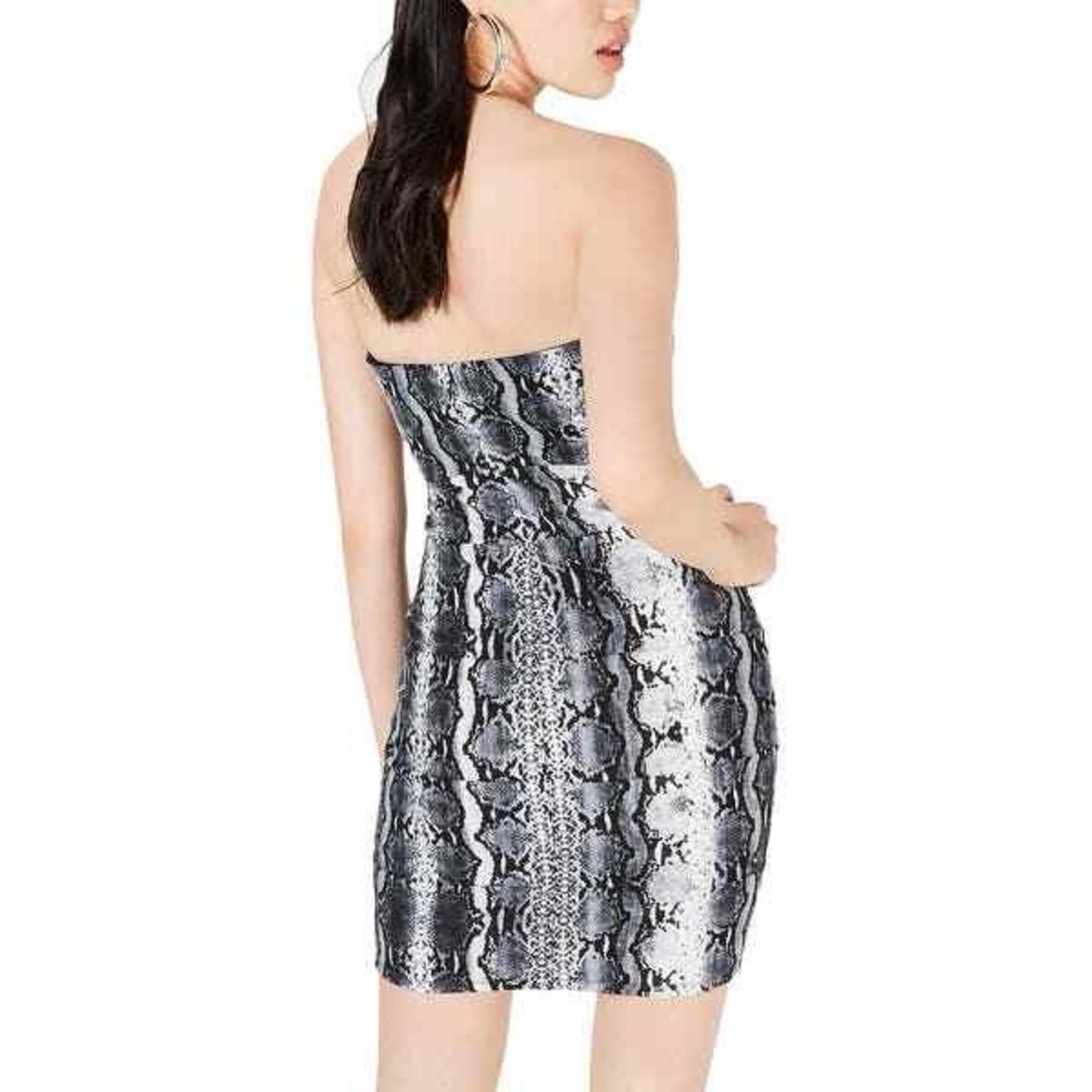 Snake Skin strapless tube dress
